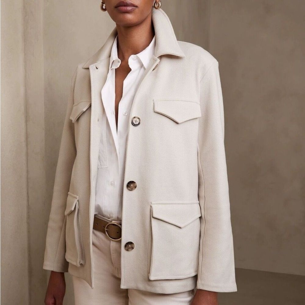 Banana Republic 2023 Twill Locket Utility Jacket Small
